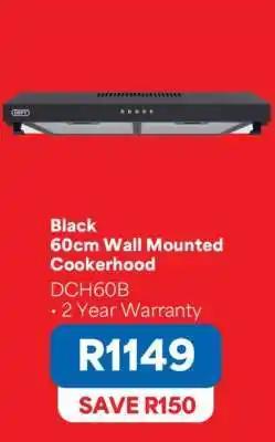 OK Furniture Black 60cm Wall Mounted Cookerhood offer