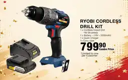 Build It Ryobi cordless drill kit offer