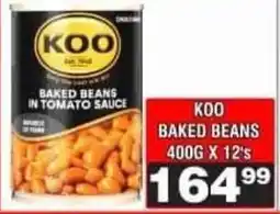Advance Cash n Carry KOO Baked Beans in Tomato Sauce offer