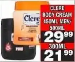 Advance Cash n Carry Clere Body Cream offer