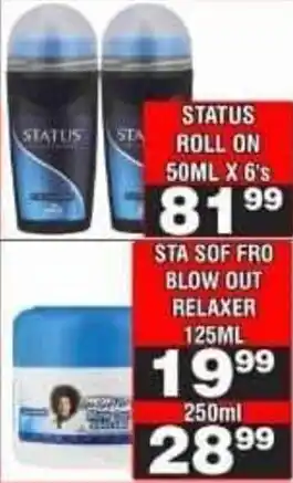 Advance Cash n Carry STATUS ROLL ON offer