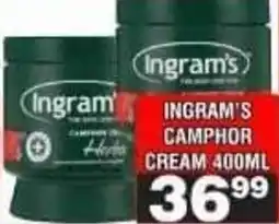 Advance Cash n Carry Ingram's Camphor Cream offer