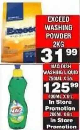 Advance Cash n Carry Exceed Washing Powder offer