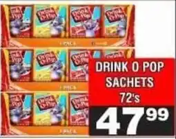 Advance Cash n Carry Drink O Pop Sachets offer