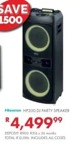 Beares Hisense HP300 DJ PARTY SPEAKER offer