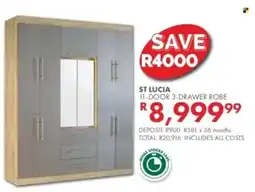 Beares ST LUCIA 11-DOOR 3-DRAWER ROBE offer