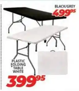 Easy Build PLASTIC FOLDING TABLE WHITE offer