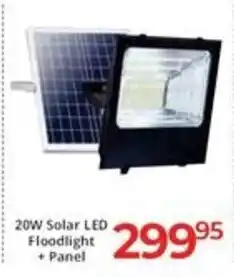 Easy Build 20W Solar LED Floodlight + Panel offer