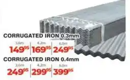 Easy Build CORRUGATED IRON 0.3mm offer