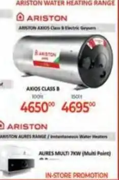 Easy Build ARISTON AXIOS CLASS B Electric Geyser offer
