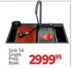 Easy Build Sink 54 Single Prep Bowl offer