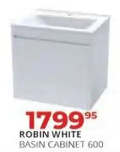 Easy Build ROBIN WHITE BASIN CABINET 600 offer