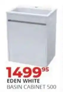 Easy Build EDEN WHITE BASIN CABINET 500 offer