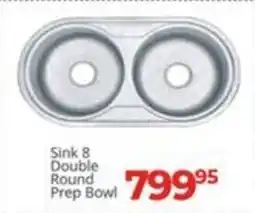 Easy Build Sink 8 Double Round Prep Bowl offer