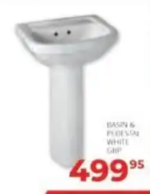 Easy Build Basin & Pedestal White offer