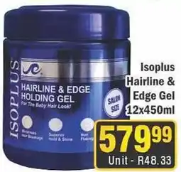 J&E Cash and Carry Isoplus Hairline & Edge Holding Gel offer