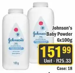 J&E Cash and Carry Johnson's Baby Powder offer
