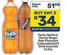 Pick n Pay Fanta - fanta, sprite or stoney ginger beer flavoured carbonated soft drink offer