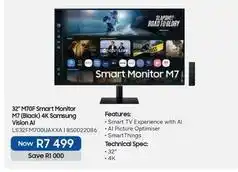 Makro Samsung - 32 m70f smart monitor m7 (black) 4k vision ai ls32fm700uaxxa offer