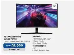 Makro 32 s39gd fhd 100hz curved monitor ls32d390gauxen offer