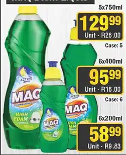 J&E Cash and Carry MAQ Dishwashing Liquid offer