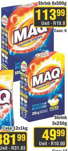 J&E Cash and Carry MAQ Washing Powder offer