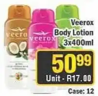 J&E Cash and Carry Veerx Body Lotion offer