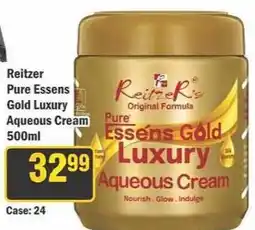 J&E Cash and Carry Reitzer Pure Essens Gold Luxury Aqueous Cream offer