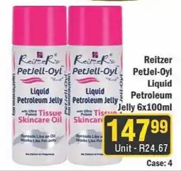 J&E Cash and Carry Reitzer PetJell-Oyl Liquid Petroleum Jelly offer