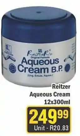 J&E Cash and Carry Reitzer Aqueous Cream B.P. offer