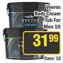 J&E Cash and Carry Veerox Body Cream Tub For Men offer