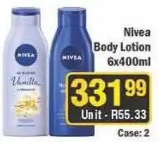 J&E Cash and Carry Nivea Body Lotion offer