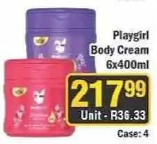 J&E Cash and Carry Playgirl Body Cream offer