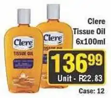 J&E Cash and Carry Clere Tissue Oil offer
