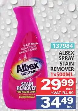 Arrow Cash And Carry Albex Spray Stain Remover offer