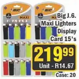 J&E Cash and Carry BIC Maxi Lighters offer