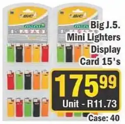 J&E Cash and Carry BIC Mini Lighters offer