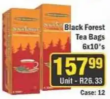 J&E Cash and Carry Black Forest Tea Bags offer