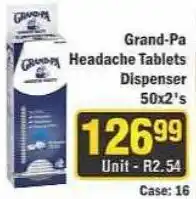 J&E Cash and Carry Grand-Pa Headache Tablets Dispenser offer