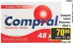 J&E Cash and Carry Compral Headache Tablets offer