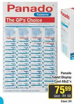 J&E Cash and Carry Panado Tablets offer