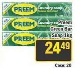 J&E Cash and Carry PREEM Laundry soap Green Bar offer