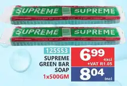 Arrow Cash And Carry SUPREME GREEN BAR SOAP offer
