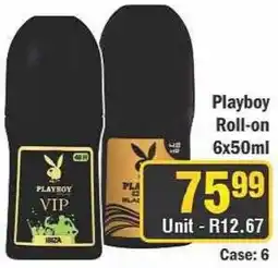 J&E Cash and Carry Playboy Roll-on offer
