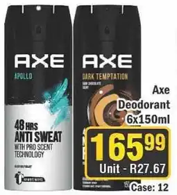 J&E Cash and Carry Axe Deodorant offer