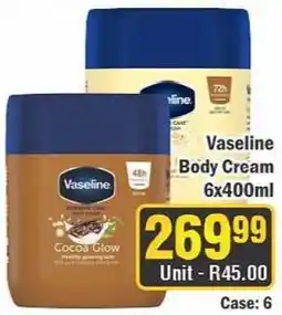 J&E Cash and Carry Vaseline Body Cream offer