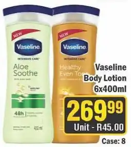 J&E Cash and Carry Vaseline Body Lotion offer