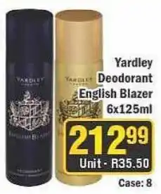 J&E Cash and Carry Yardley Deodorant English Blazer offer