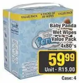 J&E Cash and Carry Baby Panda Wet Wipes offer