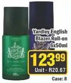 J&E Cash and Carry Yardley English Blazer Roll-on offer